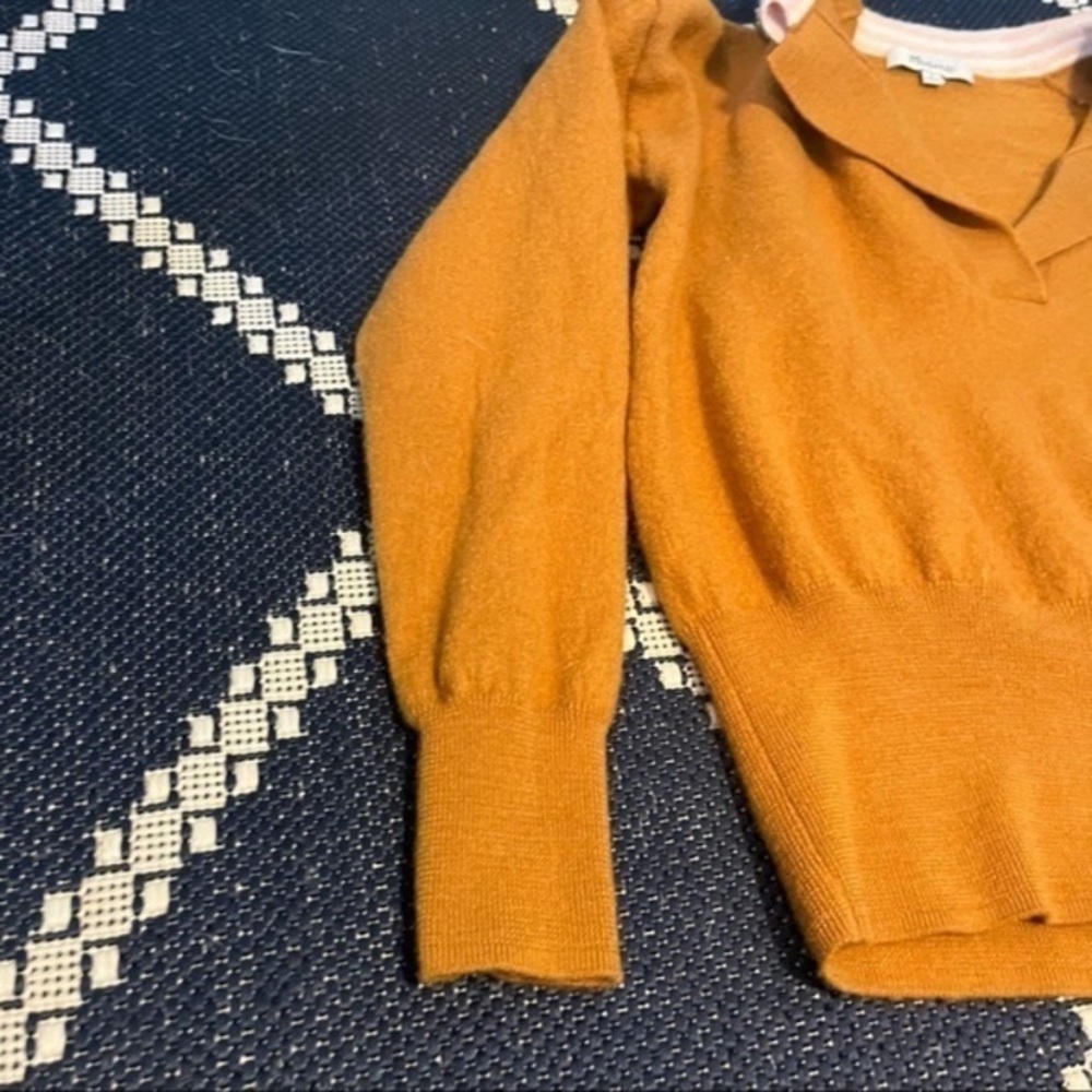 Madewell Colorblock Polo Sweater,
100% merino wool, size XS - Picture 7 of 12